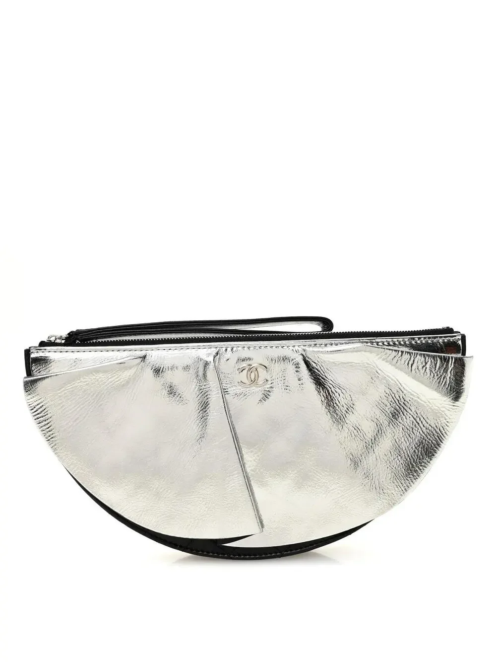 Chanel Metallic Lambskin Wave Clutch #324186C23B